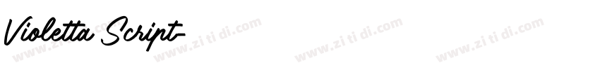 Violetta Script字体转换